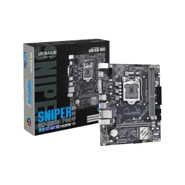 UNIKA UN-H61M Pro Sniper DDR3 3rd Gen Micro ATX Motherboard