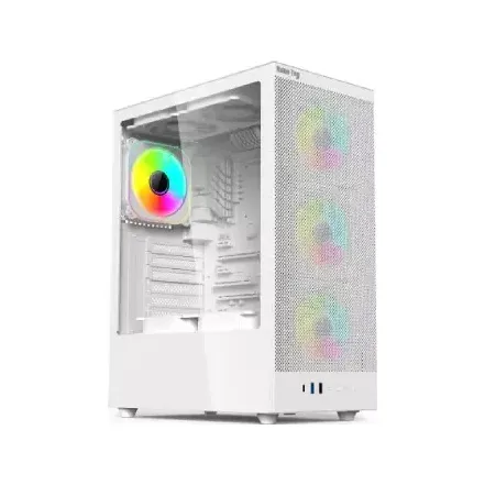 Value-Top AUNIX 81F4W ATX ARGB Gaming Case (White)