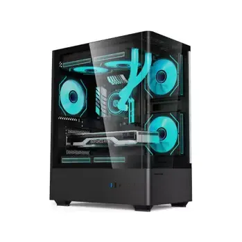 Value Top NUBIA21F3 Mini Tower Micro-ATX Gaming Case with Built-In 5 x ARGB Fan