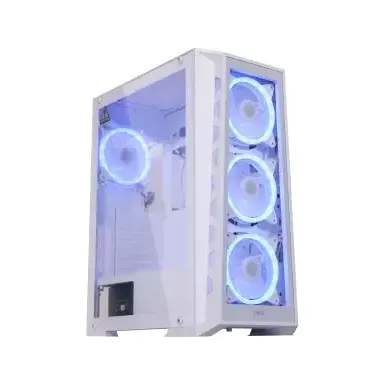 Virtu MI2W Glass ATX Tower Gaming Case (White)