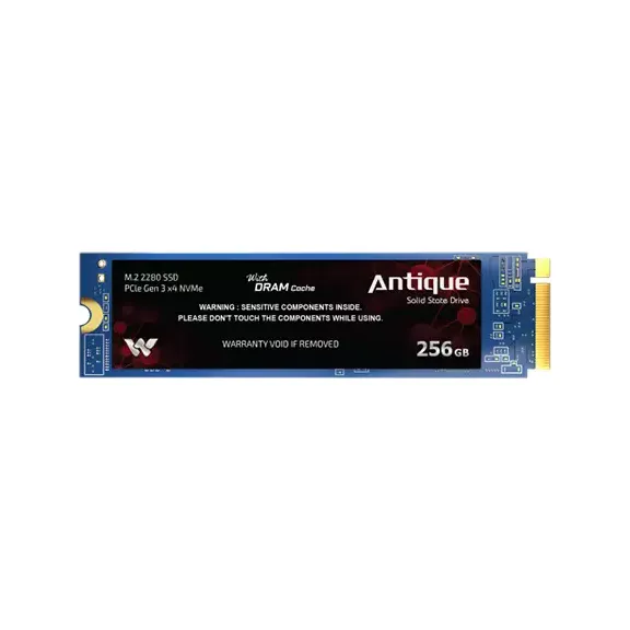 Walton WS2256D 256GB PCIe Gen 3.0 NVMe M.2 2280 SSD With DRAM Cache