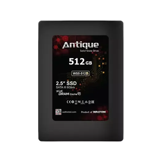 Walton WS5512D 512GB 2.5” SATA III SSD With DRAM Cache