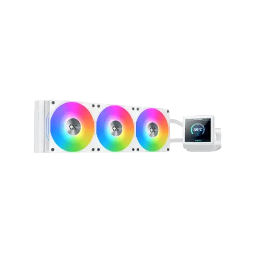 Xigmatek Connect 360 Arctic 360mm ARGB Liquid CPU Cooler White with Digital Display