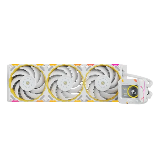 Yeston Zeaginal Zeus GE 360mm ARGB Liquid Cooler White with LED Display