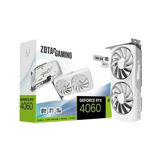 ZOTAC GAMING GeForce RTX 4060 8GB Twin Edge OC White Edition Graphics Card