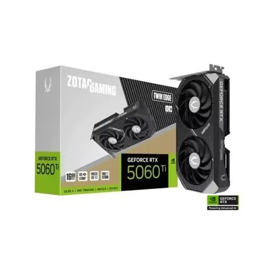 ZOTAC GAMING GeForce RTX 5060 Ti Twin Edge 16GB GDDR7 Graphics Card