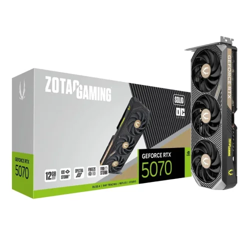 ZOTAC GAMING GeForce RTX 5070 SOLID OC 12GB GDDR7 Graphics Card
